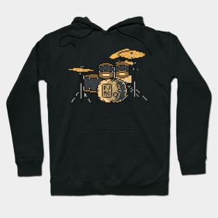 Pixel Black MC Drums Hoodie